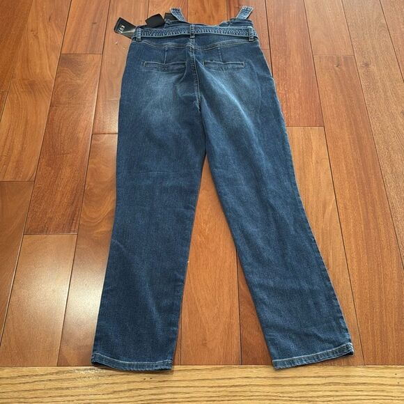 NWT KUT from the cloth Reese High Rise Ankle Straight Paperbag Waist Jean Size 4 - Picture 5 of 12